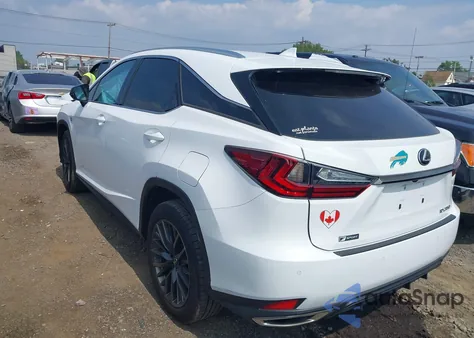 2021 Lexus Rx 350 F Sport Appearance from USA, damaged, VIN 2T2SZMDA3MC303807